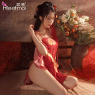 Fee et moi Ancient Rhyme Peony Elegant Dance Sleeve Set - Jiumii Adult Store