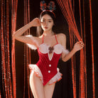 Fee et moi Christmas Elk Elf Costume Set Crotchless - Jiumii Adult Store