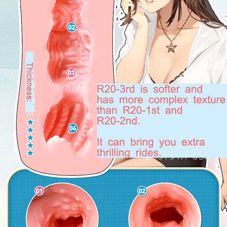 TOYSHEART R20 Series Realistic Vagina Masturbator Onahole - Jiumii Adult Store